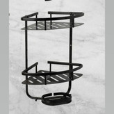 خرید جا صابونی کنج دو طبقه سیاه فروشگاه دکوسام فروشگاهی به وسعت ایران